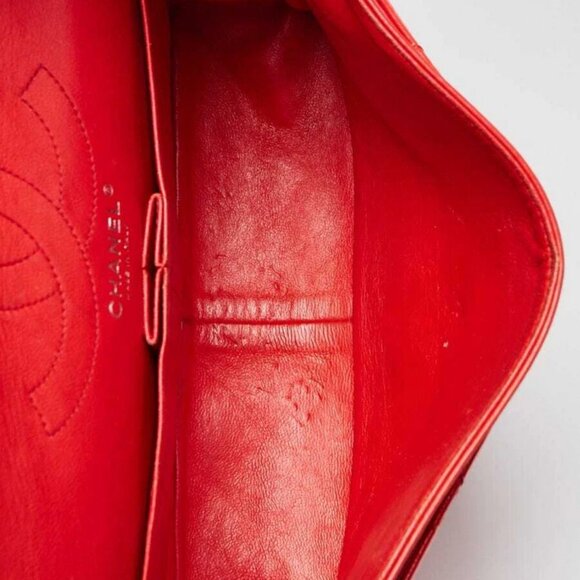 Chanel Red 2.55 Reissue Quilted Patent Leather 226 Jumbo Flap Bag - Picture 11 of 12